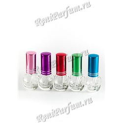 RENI Мини NEW, 5 мл., стекло + микс металл микроспрей (красный, синий,розовый,фиолет, зеленый)