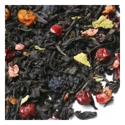 Чай черный «Вишневая радость» Цейлонский   чай с прекрасном обрамлении ягод вишни  с цедрой апельсина и листьями брусники. 811