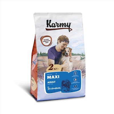 Karmy для собак Maxi >25 кг  Adult Телятина