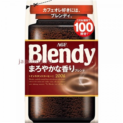 AGF Blendy Maruyaka Red Кофе растворимый Бленди Мокка, мягкая упаковка, 200 гр(4901111642164)