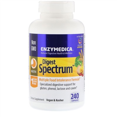 Enzymedica, Digest Spectrum, 240 капсул