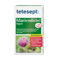 Tetesept Mariendistel-kapseln (24 шт.) Тетесепт Мягкие капсулы 24 шт.