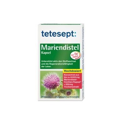Tetesept Mariendistel-kapseln (24 шт.) Тетесепт Мягкие капсулы 24 шт.