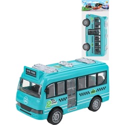 Автобус инерционный, размер 12х6,5х5,5см, пластик, цвет микс ( Арт. МИ-7490)
