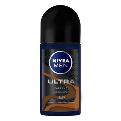 Nivea Дезодорант-антиперспирант шариковый Ultra Carbon мужской 50 мл