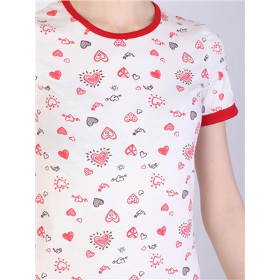 Пижама: футболка, шорты "LOVE" женская (30293)