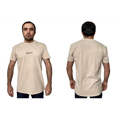 Мужская футболка Sushi Radio – прямой силуэт, расцветка «Сахара», натуральный хлопок №228