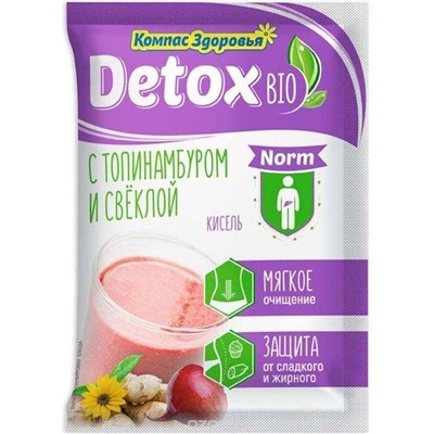 Кисель "Detox bio NORM" с топинамбуром и свеклой (Компас здоровья), 25 г