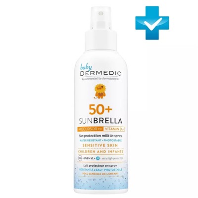 Dermedic - Молочко-спрей защитное для детей SPF 50 - Sunbrella, 150 мл