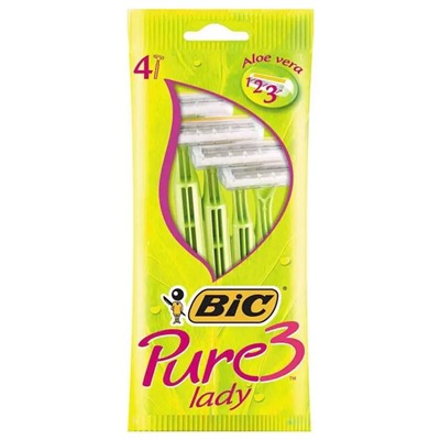 Bic Lady Pure 3лезвия(пакет 4шт)