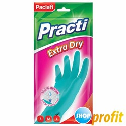 Paclan PRACTI Extra Dry Пара резиновых перчаток (L)  5229