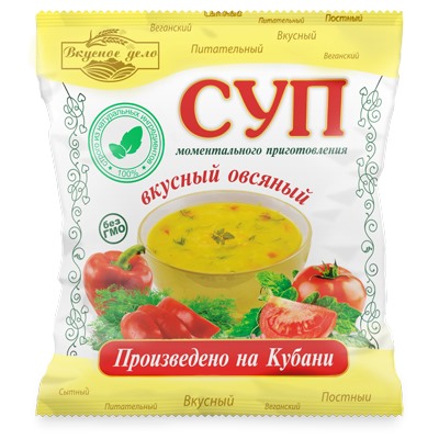 Суп моментального приготовления "Овсяной", 28 г