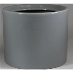 Кашпо декоративное Лидер малое светло-серый 0,7л h-10,5см d-12см Тамбовская керамика