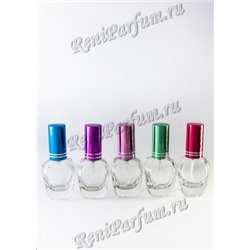 RENI Смайл, 12 мл., стекло + микс металл микроспрей (красный, синий, розовый, фиолет, зелёный)