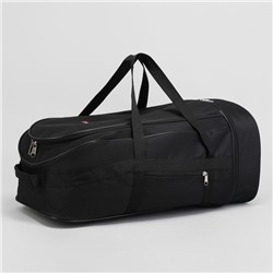 Рюкзак туристический на молнии, 57 л, наружный карман, цвет чёрный