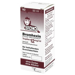 Bromhexin (Бромгексин) Krewel Meuselbach Tropfen 12mg/ml 50 мл