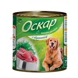 Оскар корм для собак с Бараниной 750г консервы (9) 201001180