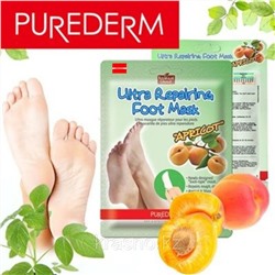 Маска-носочки для ног Purederm Ultra Repairing Foot Mask Apricot