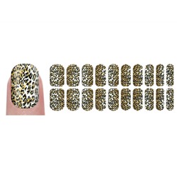 Severina. Наклейки для дизайна ногтей самоклеящиеся Декупаж №А08 леопардовая шкура