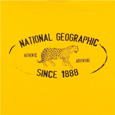 Желтая футболка  мужская (National Geographic Society, США) №Тр125 ОСТАТКИ СЛАДКИ!!!!