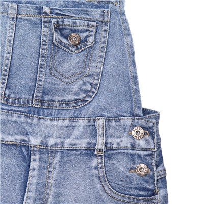 Полукомбинезон джинсовый для девочек HC4311-B39