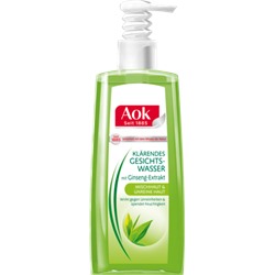AoK Очищающее средство вода для лица	 с экстрактом женшеня, 200 мл