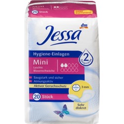 Jessa Mini Гигиеническое средство при ослаблении мочевого пузыря, 20 шт
