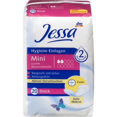 Jessa Mini Гигиеническое средство при ослаблении мочевого пузыря, 20 шт