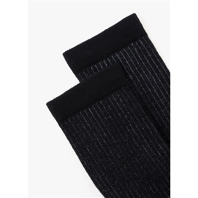 Носки черные с принтом
