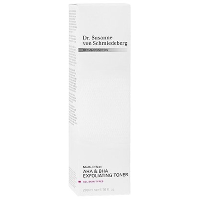 Dr. Susanne von Schmiedeberg Multi-Effect AHA & BHA Exfoliating Toner  Многоцелевой отшелушивающий тоник с AHA и BHA