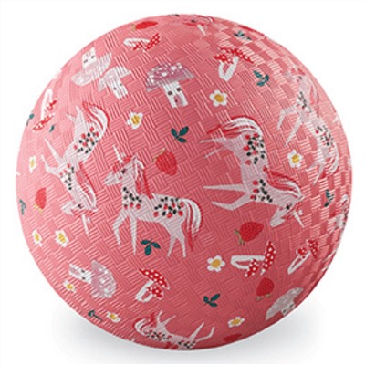Мяч Crocodile Creek «Единороги», розовый, 18 см 21712