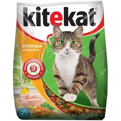 KiteKat корм для кошек Курочка аппетитная 350г