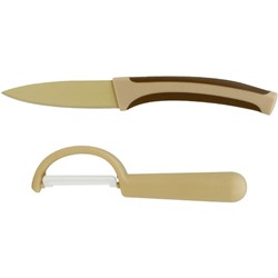 Набор ножей, CALVE, 2 предмета: нож для чистки 9 см, овощечистка