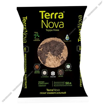 Грунт TERRA NOVA "Новая Земля" Универсальный 50л (биогумус+перлит)