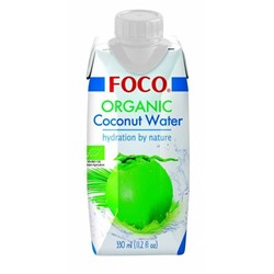 Вода кокосовая organic (FOCO) Tetra Pak, 330 г