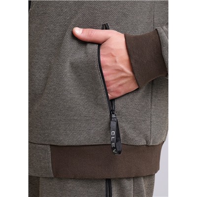 Куртка мужская CLE 632108зэ maxi св.коричневый/чёрный