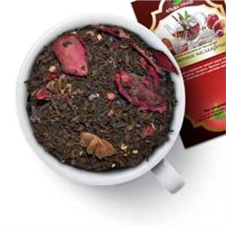 Чай черный "Восточное наслаждение" Черный чай в окружении пряной смеси специй - имбиря, корицы, гвоздики, бадьяна, розового перца, лепестков роз с цветками мальвы. 789