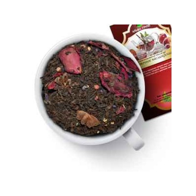 Чай черный "Восточное наслаждение" Черный чай в окружении пряной смеси специй - имбиря, корицы, гвоздики, бадьяна, розового перца, лепестков роз с цветками мальвы. 789