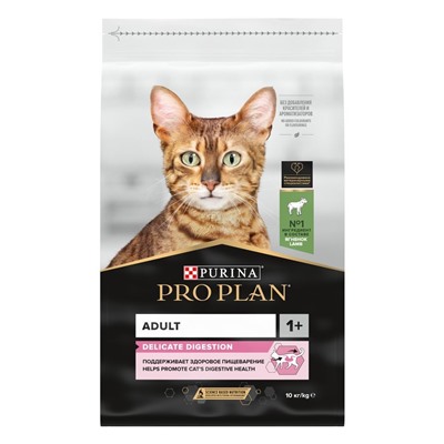 PURINA Pro Plan корм для кошек с чувствительным пищеварением Ягненок 400г