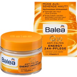Balea Tagescreme Q10 Anti-Falten Energy 24h-Pflege, 50 ml Балеа Дневной крем против морщин с Q10 и Витамином С