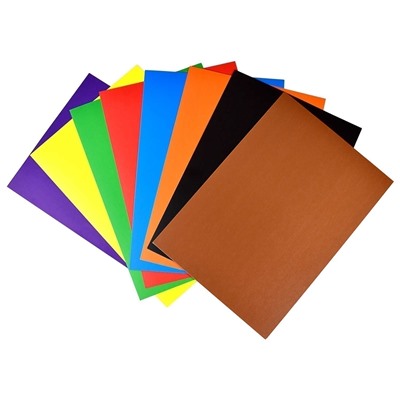 Цветной картон арт. 60411 ДИНО ПАТТЕРН /А4, папка с клапанами, 8 л, обложка - полноцветная печать, мелованный картон с серым оборотом 230 г/м²,