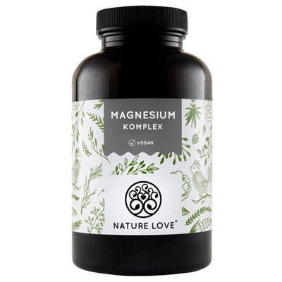 Nature Love Magnesium Komplex Kapseln Витамины с Магнием для снижения усталости, капсулы, 180 шт.