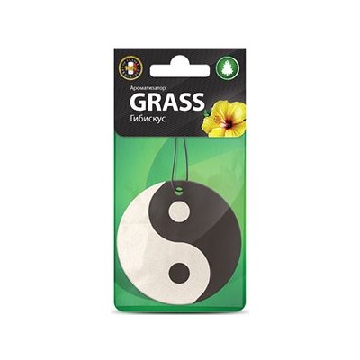 Картонный ароматизатор GRASS "Инь ян" (гибискус)