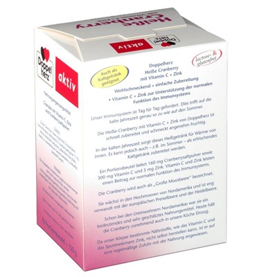 Doppelherz (Доппельхерц) aktiv Heisse Cranberry mit Vitamin C + Zink 10 шт