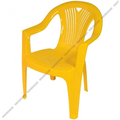 Желтый Кресло "Салют" (66х60 h84см) нагруз.до 100к