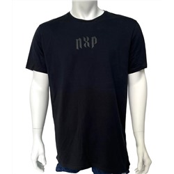 Черная мужская футболка NXP с принтом  №501