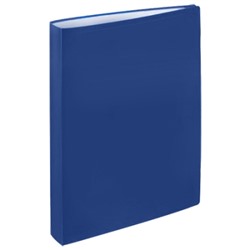 Папка 60 файлов А4 700мкм синяя, индивидуальный штрихкод