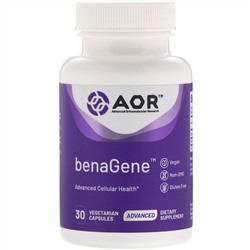 Advanced Orthomolecular Research AOR, BenaGene, 30 вегетарианских капсул