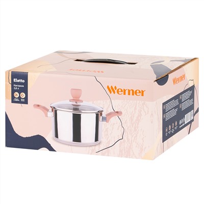 Кастрюля из нержавеющей стали Werner Eletto 51871 3,6 л/20 см