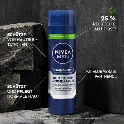 Nivea Men Protect und Care Rasierschaum  Пена для бритья Men Protect and Care